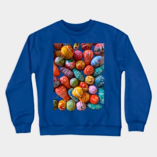 Colorful Beads Pattern Crewneck Sweatshirt